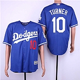 Dodgers 10 Justin Turner Blue Cool Base Jersey Dzhi,baseball caps,new era cap wholesale,wholesale hats